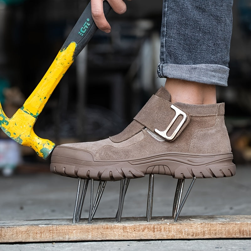 Steel Toe Boots Wear-resistant Puncture-Proof Waterproof Work Boots