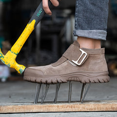 Steel Toe Boots Wear-resistant Puncture-Proof Waterproof Work Boots
