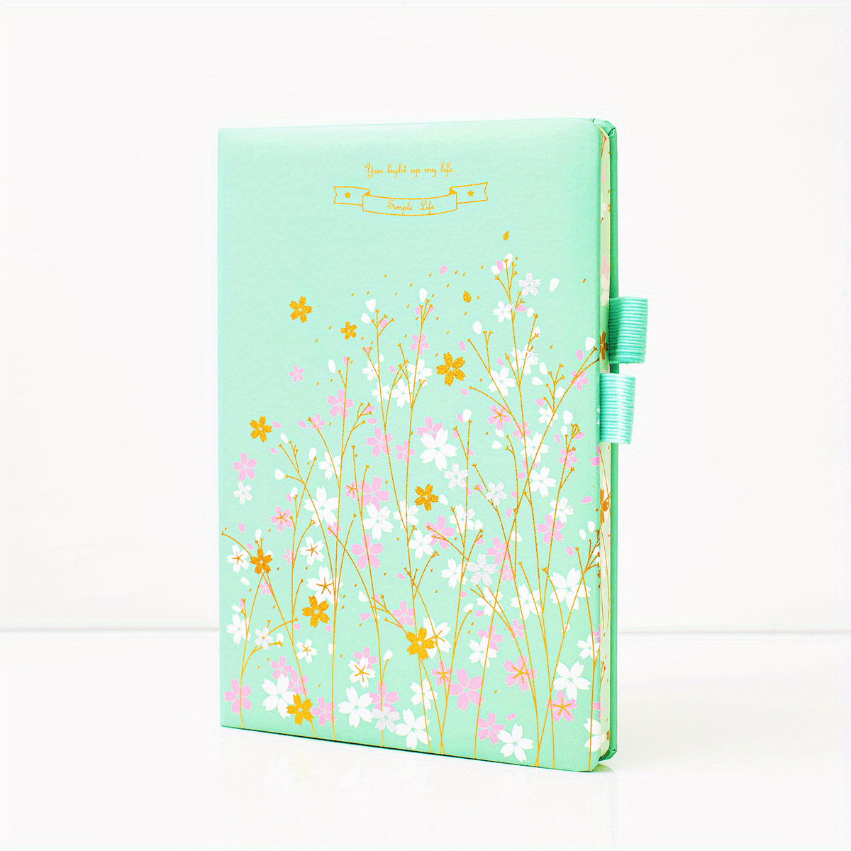 Four Seasons Journal Notebook A5 Size Golden Stamped Flower Border 100gsm 160pg