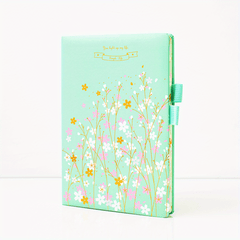 Four Seasons Journal Notebook A5 Size Golden Stamped Flower Border 100gsm 160pg