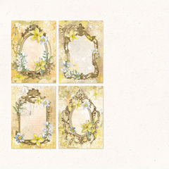 30 Sheets Retro Floral Lace DIY Paper Set