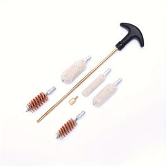 Portable Heavy Duty Cleaning Kit Rod Brass Bristles Brush Set
