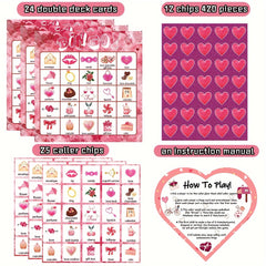 Valentines Game Cards Party School Games Love Family Entertainment