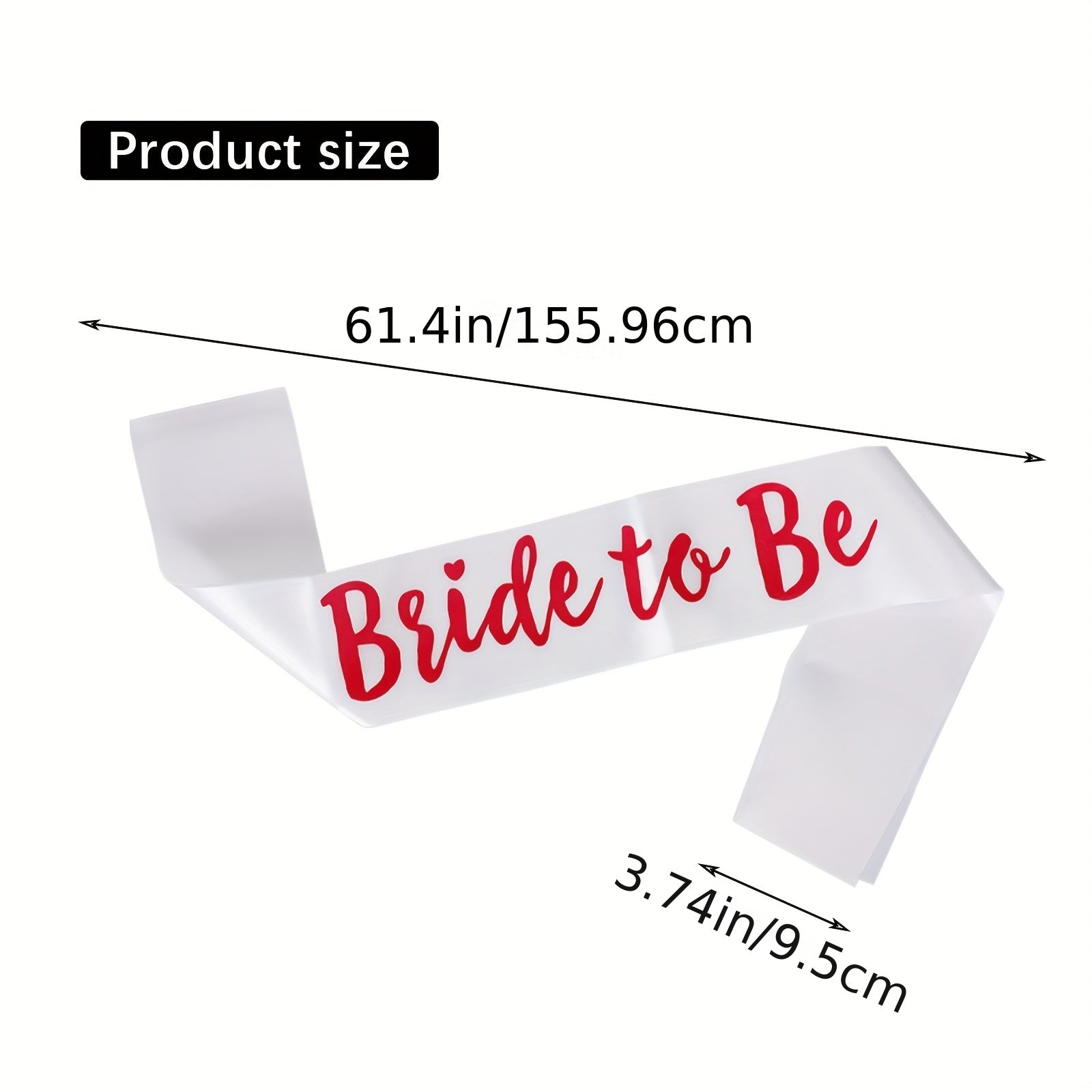 Bridal Belt Sash Bachelorette Party Ribbon Set Bride To Be Sash