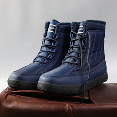 Men's Warm Fleece High Top Snow Boots For Hiking Camping