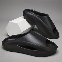 Men's Cloud Slides Casual Open Toe Slippers for Indoor Outdoor