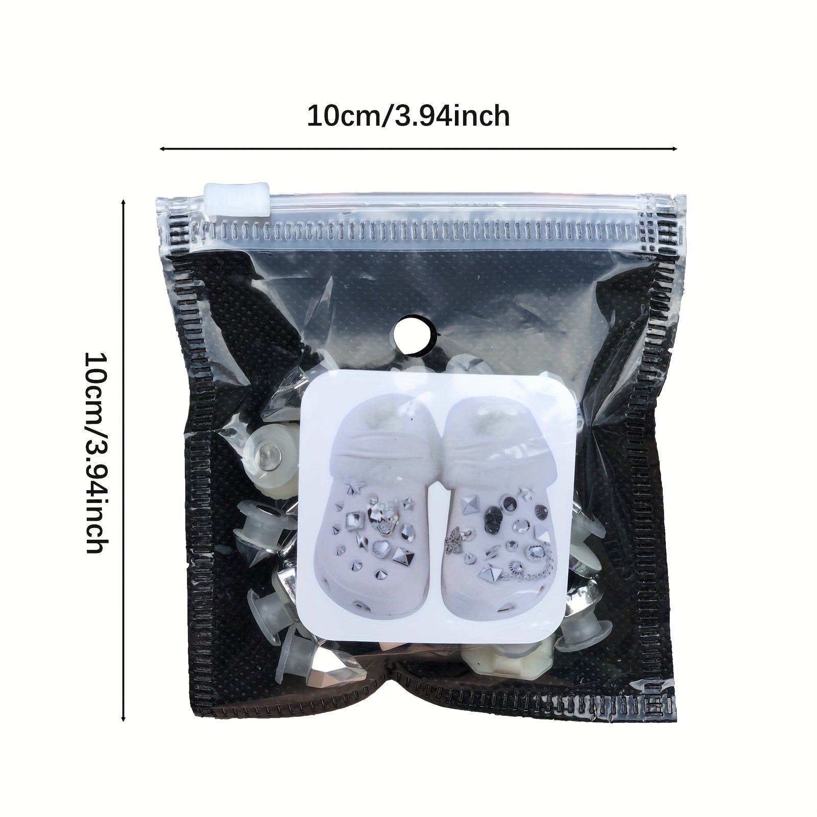 27pcs Punk Rhinestones & Skull Shoe Charms For Clogs Garden Shoes DIY