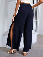 Split Wide Leg Pants Casual High Waist Summer Pants Women's Clothing