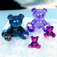 Resin Silicone Mold for Crystal Bear Charms Jewelry Making