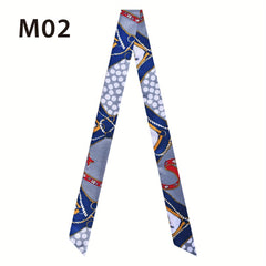 French Style Twilly Scarf Long Ribbon Neckerchief