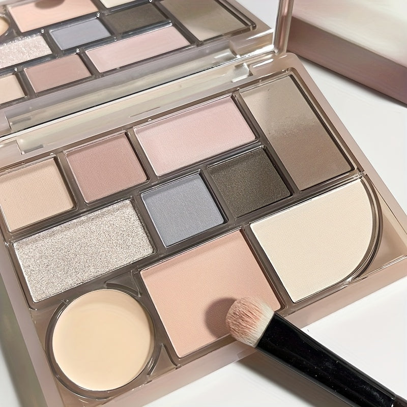 10 Colors Makeup Palette Eyeshadows Blush Contour High gloss Earth Tone