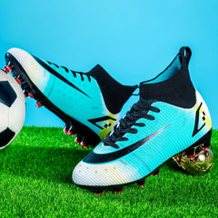 Youth Spiked Soccer Shoes - Lightweight Outdoor Training Football Shoes