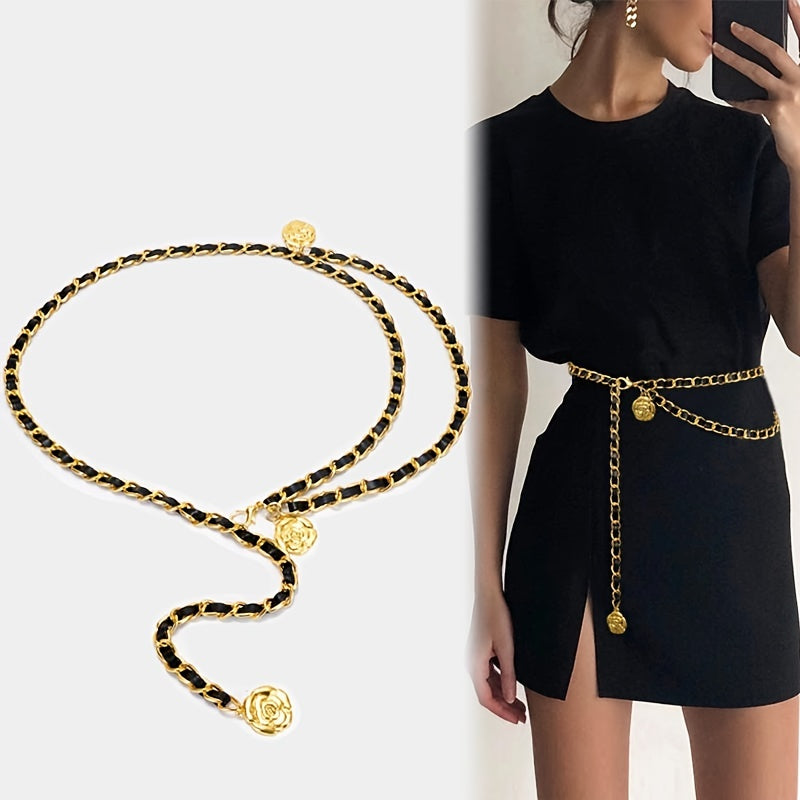 Waist Chain Women's Skirt Suit Dress Thin Belt Chain