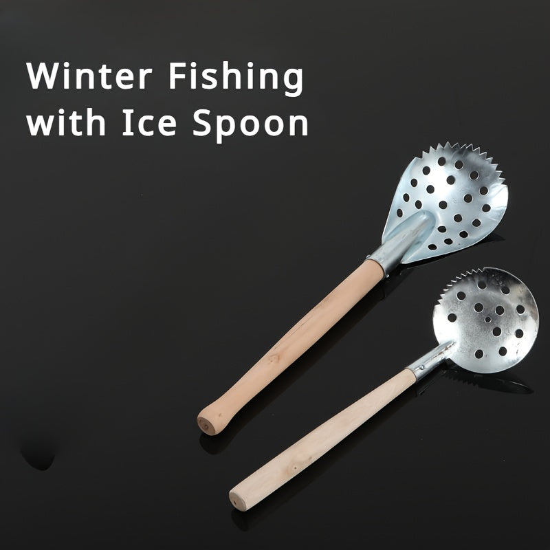 2pcs Ice Fishing Scoop Ice Skimmer Winter Fishing Accessories