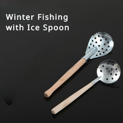 2pcs Ice Fishing Scoop Ice Skimmer Winter Fishing Accessories