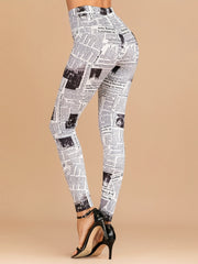 Snake Print High Waist Leggings