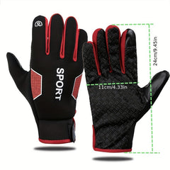 Outdoor Cycling Sports Gloves Touch Screen Full Finger Gloves