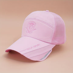 Retractable Big Brim Baseball Cap Mesh Breathable Quick Drying Trucker Hat