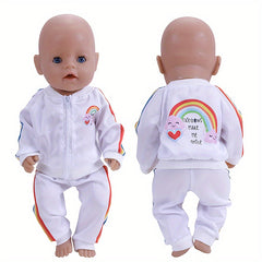 2pcs Sports Style Doll Clothes For 18In Dolls, Fits 43 Dolls