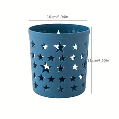 Hollow Stars Pen Pencil Pot Holder Desk Organizer Office Supplies