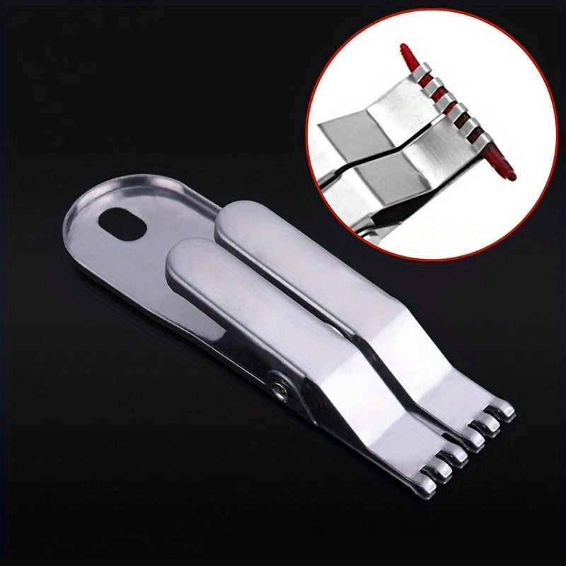 2pcs Earthworm Feeding Devices Stainless Steel Fishing Equipment