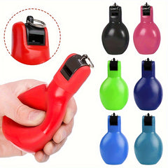 1pc Hand Squeeze Whistle For Coaches Referees Survival