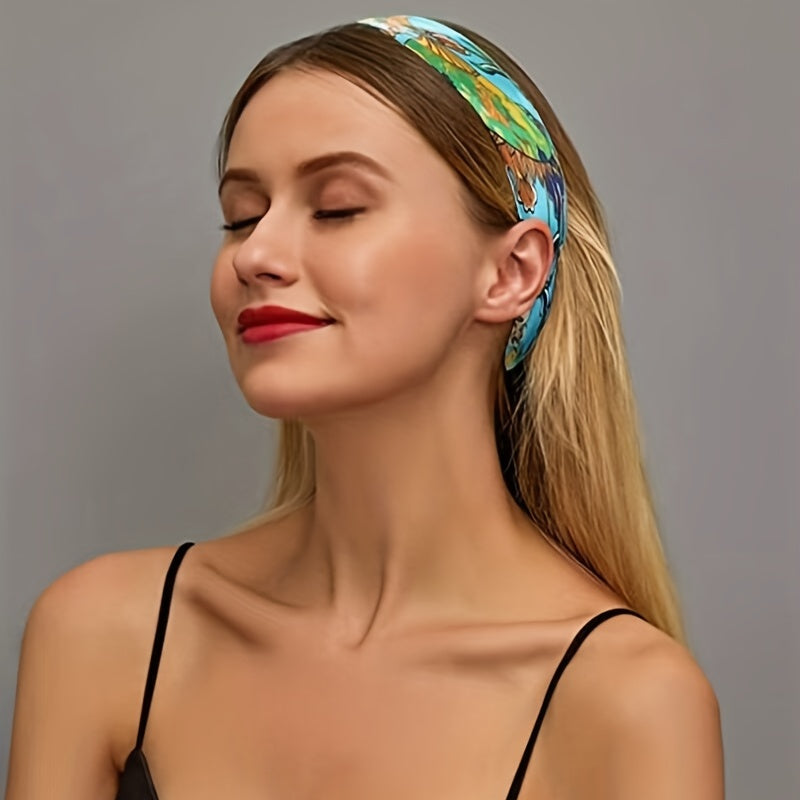 Silk Scarf 88 9 CmSquare Scarf Satin Silky Headband Retro Scarf