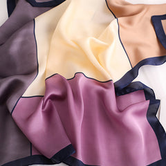 Geometric Square Printed Silk Scarf