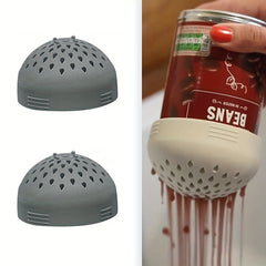 2pcs Silicone Can Filter Lid Mini Strainer Portable Can Drain Lid