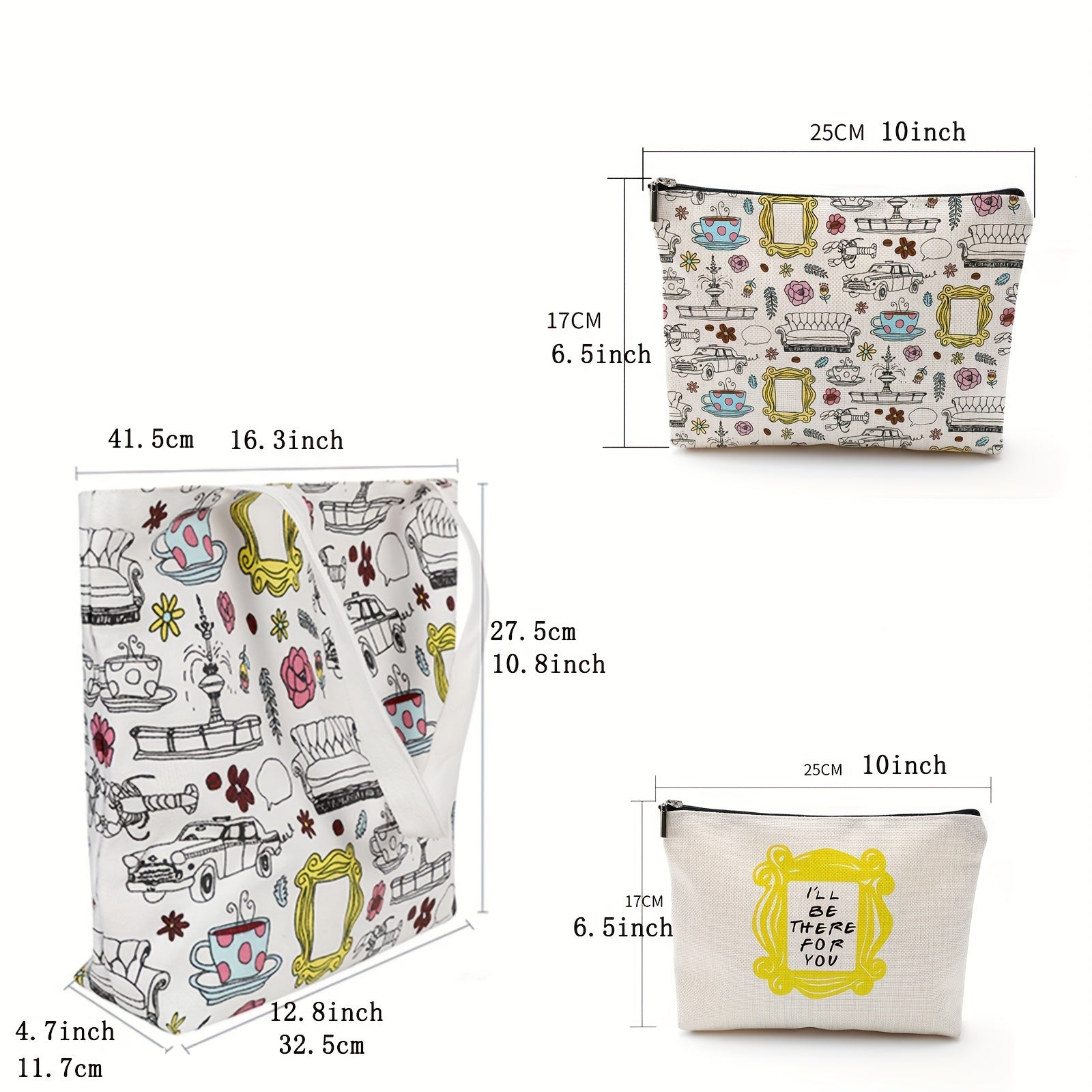 Funny TV Show Travel Bag Toiletry Makeup Women Pouch