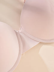 Women's Plus Soft Full Cover Molded Cup Underwire Bra Set