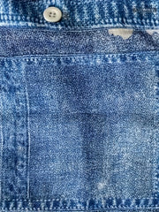 Denim & Flower Print Tank Top Sleeveless Crew Neck Casual Top
