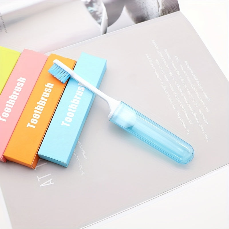 10pcs Disposable Travel Toothbrush Foldable Manual Portable