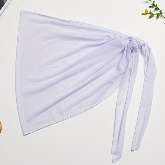 Sexy Mesh Wrap Cover Up Tie Side High Stretch Sarong Beach Cover Up