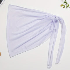 Sexy Mesh Wrap Cover Up Tie Side High Stretch Sarong Beach Cover Up