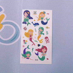 Mermaid Tattoo Stickers Waterproof Ideal for Parties