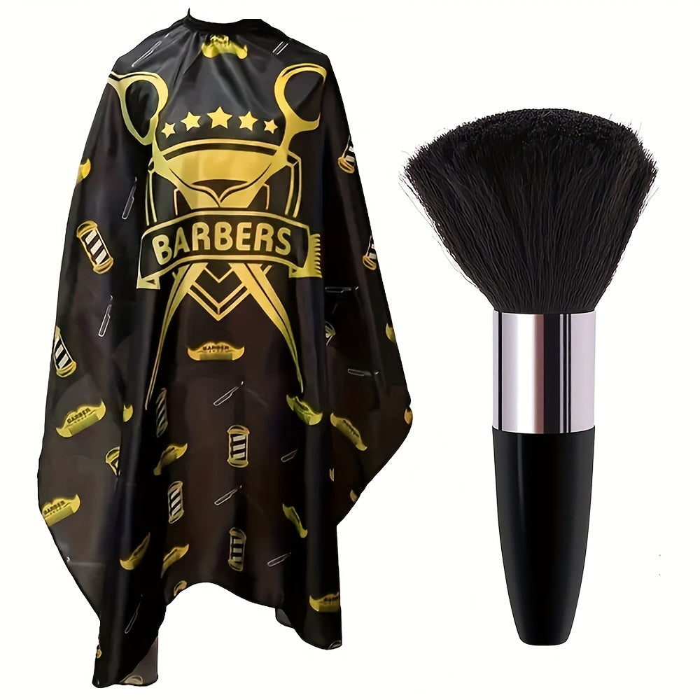 Barber Cape Hair Cutting Cape Waterproof Snap Closure