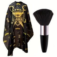 Barber Cape Hair Cutting Cape Waterproof Snap Closure