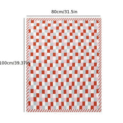 Colorful Plaid Knit Blanket Soft Warm Throw for Couch Bed Hand Wash