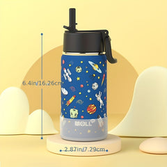 Mollcity 12oz Stainless Steel Vacuum Water Bottle