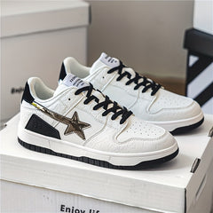 Men's Block Star Low Top Lace up Skate Shoes