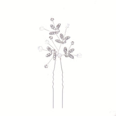 Rhinestone U-Shaped Hair Pins for Bride