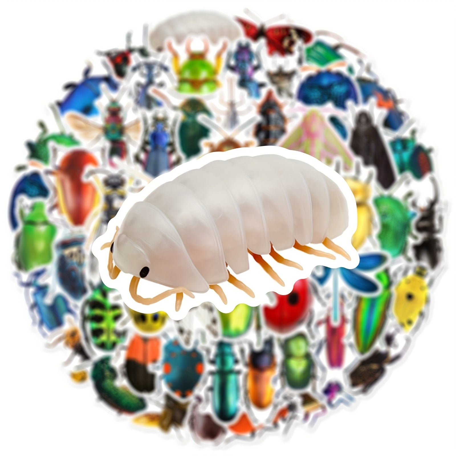 52pcs Cartoon Animals Insect Stickers for Cup Phone Case Skateboard DIY Toys