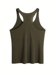 Cartoon & Letter Print Tank Top Sleeveless Crew Neck Racerback