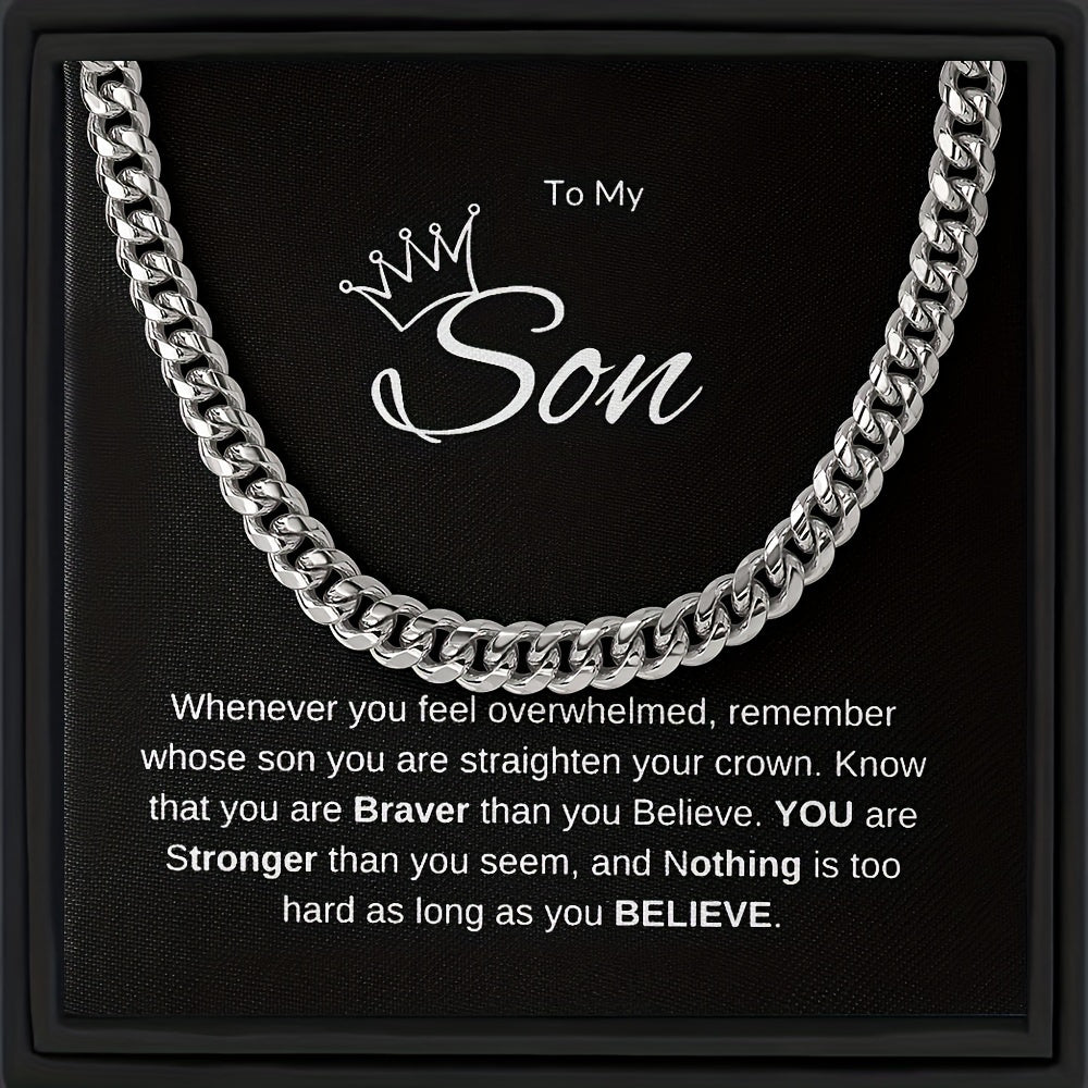 Hip Hop Style Chain Necklace Decorative Accessories for Son