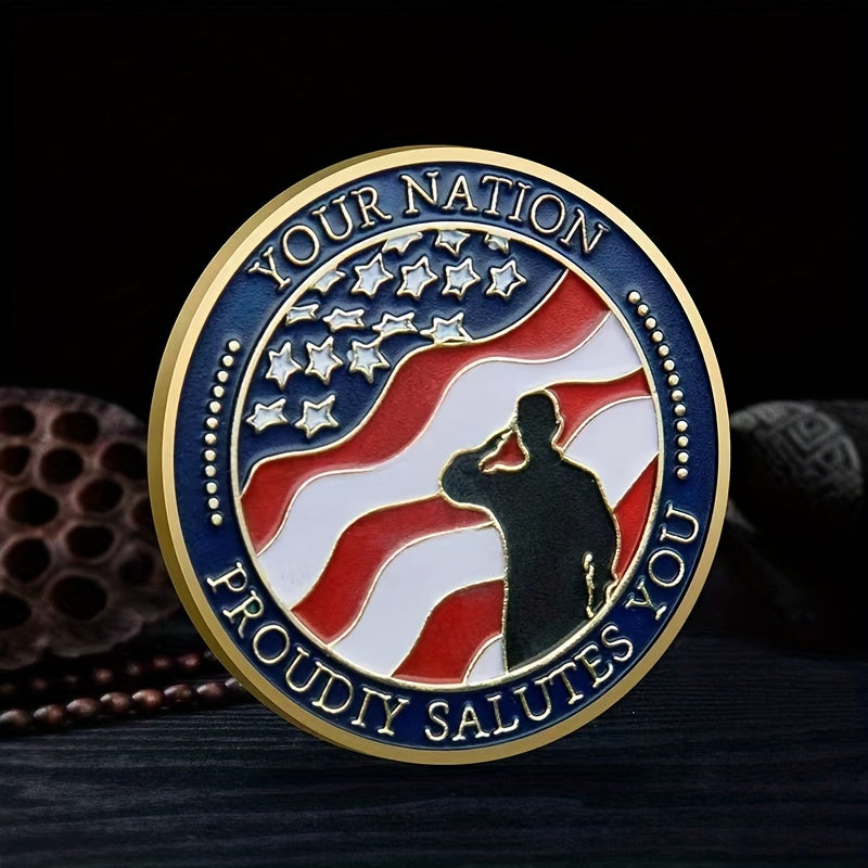 American Flag Challenge Coin Great Gift for Kids