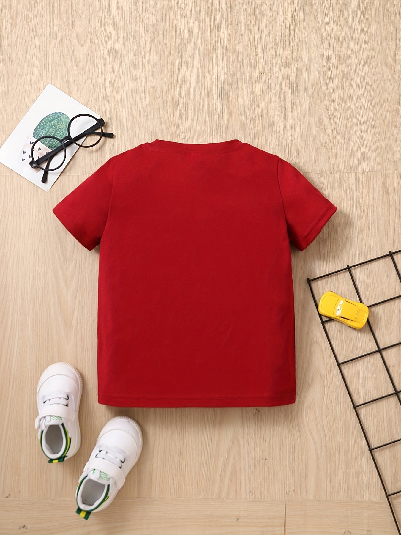 Cute Toddler T-Shirt Letter Print Round Neck Short Sleeve Tee