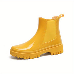 Women's Waterproof Non-slip Rain Boots Rubber Medium Top Rain Boots
