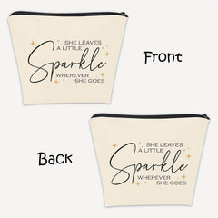 She Leaves A Little Sparkle Makeup Bag Gift