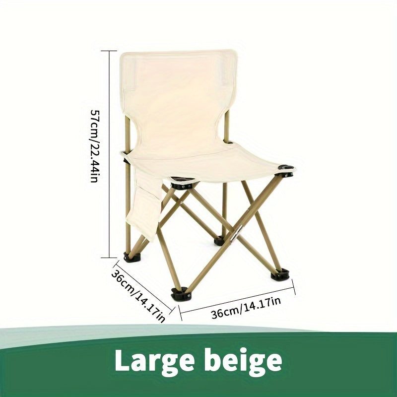 Folding Beach Chair for Fishing Camping Picnic Leisure - Portable Outdoor Seat